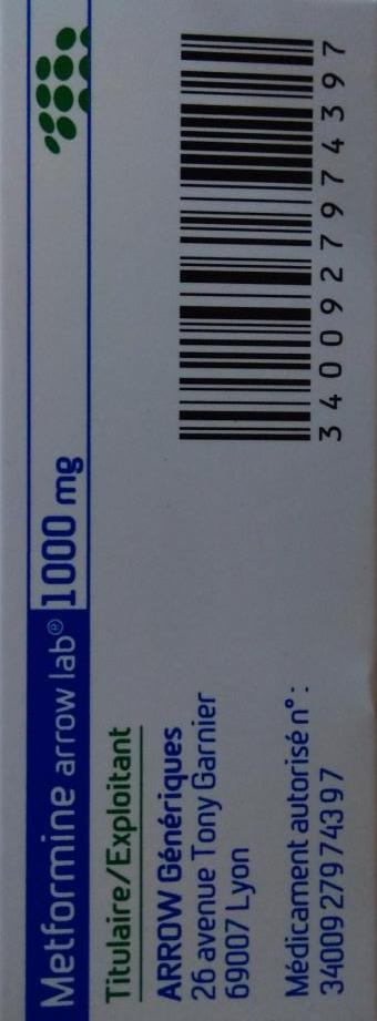 Metformine Arrow Lab 1g